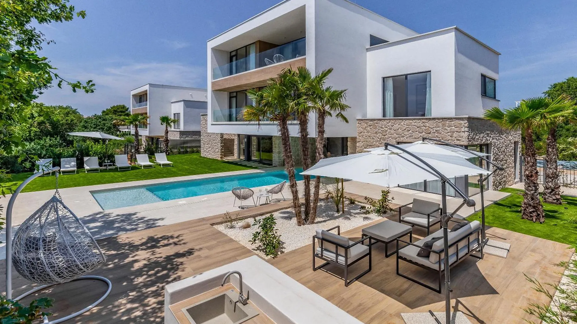 Brand New Design Villa With Sea View بومير كرواتيا